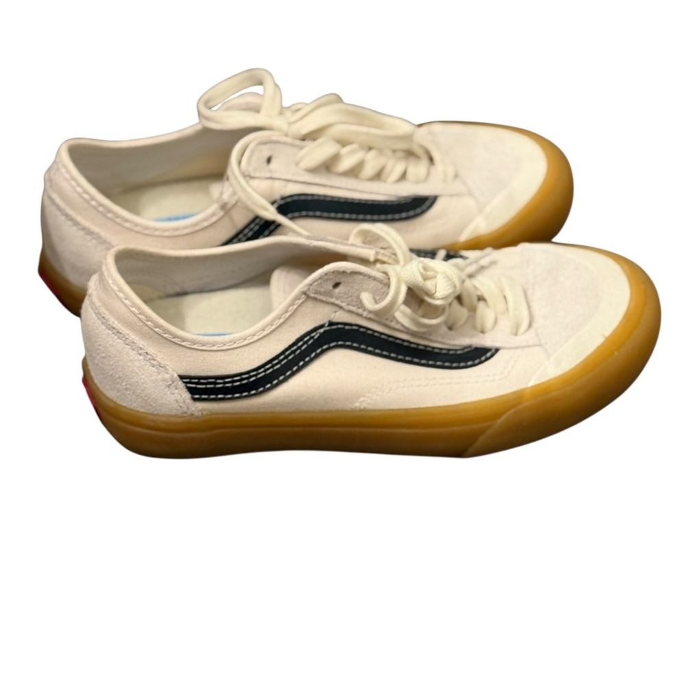 Vans Old Skool 36 Decon SF marshmallow and Navy with a gum sole NWOT - Picture 7 of 14